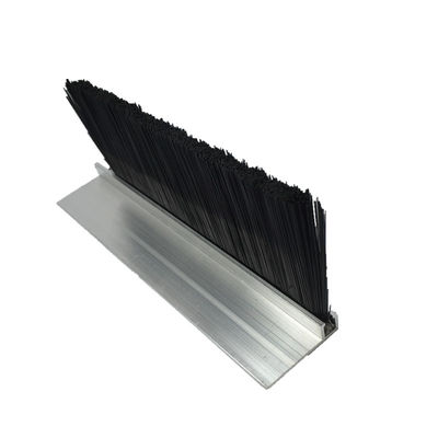 100mm Self Adhesive Fire Door Brush Strips Black Nylon Customization