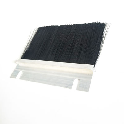 100mm Self Adhesive Fire Door Brush Strips Black Nylon Customization