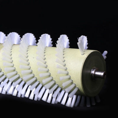 60mm Nylon Industrial Cylindrical Brush Cleaning Roller Customizable