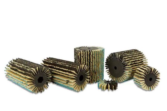 Custom Sisal Sandpaper Metal Sanding Brush Head Roller For Wood Polishing