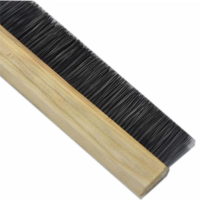 Flexible Nylon Wood Back Industrial Door Brush Seal Strip For Door Cleaning