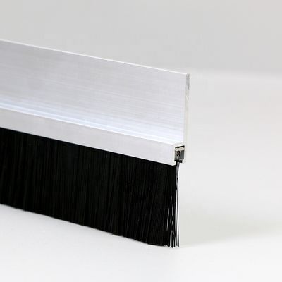Flexible Window Door Metal Brush Seal Strip Nylon Bristles Weatherstripping Custom