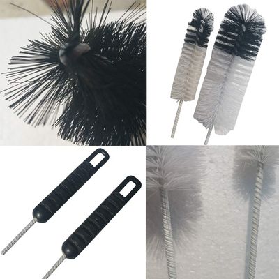 Bendable Twisted Wire Tube Brush Nylon Bristle For Bottle Cup Cleaning