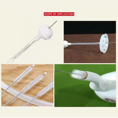 Nylon Plastic Twisted Metal Wire Tube Brushes For Bottle Cleaning TS20