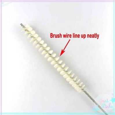 Nylon Plastic Twisted Metal Wire Tube Brushes For Bottle Cleaning TS20