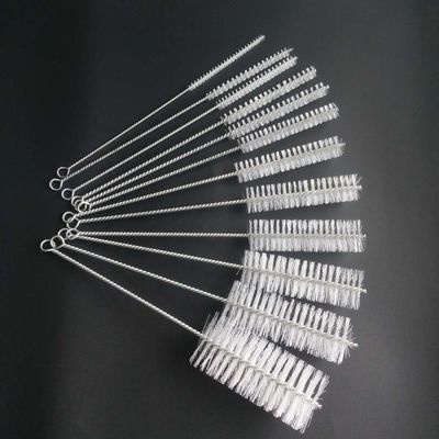 Nylon Plastic Twisted Metal Wire Tube Brushes For Bottle Cleaning TS20
