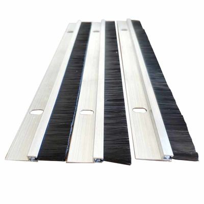 Industrial Customized H-shape Aluminum Alloy Nylon Strip Brush For Door Bottom
