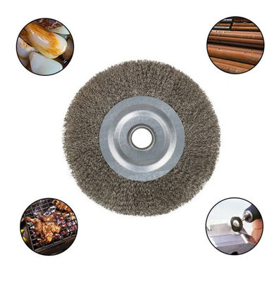 SUS304 Stainless Steel Wheel Brush For Removing Rust From Iron Plate