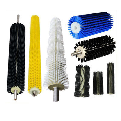 Customized Nylon Bristle Cylinder Brush Roller For Vegetables Fruits Cleaning