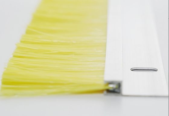 Customized Aluminium Alloy Nylon / Pp Sealed Strip Brush For Door And Window Seal