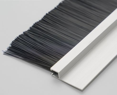 Customized Aluminium Alloy Nylon / Pp Sealed Strip Brush For Door And Window Seal
