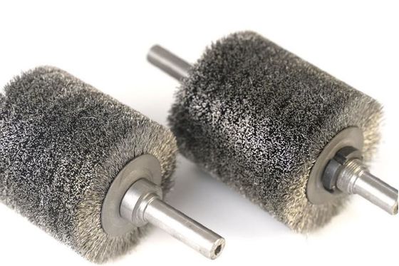 Stainless Steel Wire Wound Brush Wire Roller For Machine Metal De-Rust
