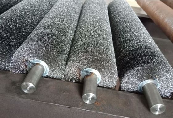 Stainless Steel Wire Wound Brush Wire Roller For Machine Metal De-Rust