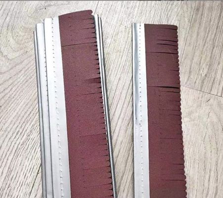 Custom Sisal Sandpaper Strip Brush Wood Polishing Brush For Industrial