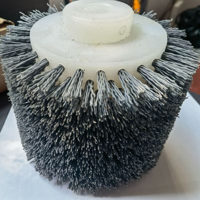Nylon / Abrasive / Scouring Pad Shoe Cleaning Roller Brush For Shoe Cleaning Machines