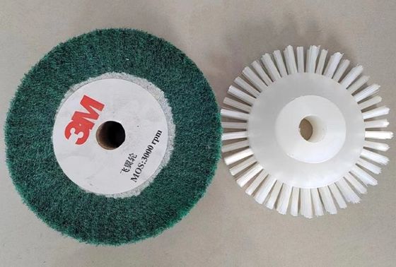 Nylon / Abrasive / Scouring Pad Shoe Cleaning Roller Brush For Shoe Cleaning Machines