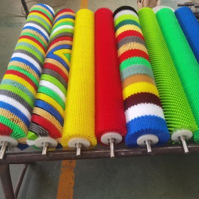 Custom Size Roller Brush Nylon Material Brushes For Garlic Peeled Potatoes