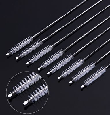 Straw Cleaning Brush Stainless Steel Nylon Spiral Cleaning Brush