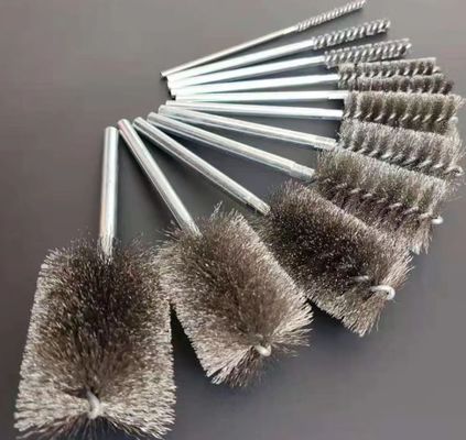 Custom Tube Brush Stainless Steel/Nylon/Copper Wire/Abrasive Wire Wound Brush Cleaning Pipe Brush