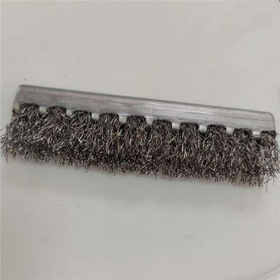 Customized Double Band Strip Brushes Steel Black Brush Strip