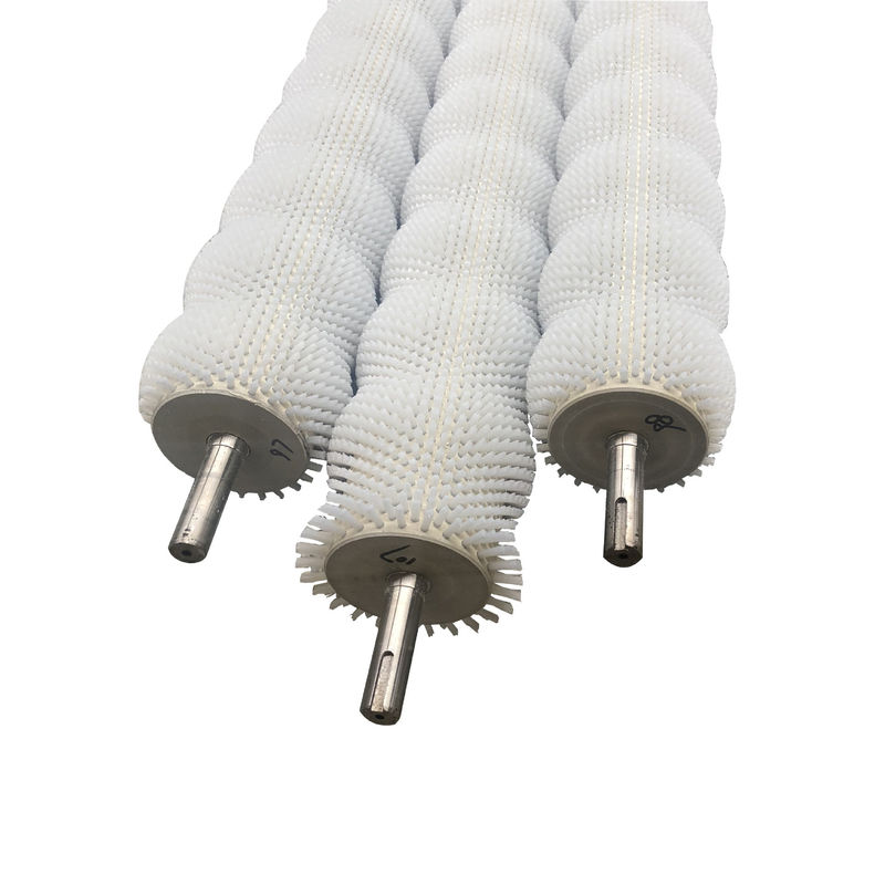 Custom 0.3mm-0.5mm Silk Nylon Roller Brush With / Without Shaft For Potato Peeling Industrial Machine